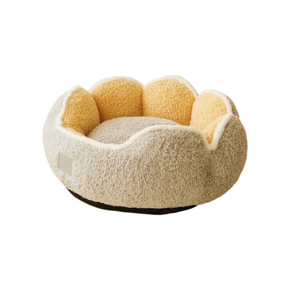 YIKA Cats Bed Cute Cats Bed Soft Plaid Sleeping Bed Portable Cats Sleeping Supplies Washable Pet Warm Bed Suitable For Small And Medium Sized Pet Gray