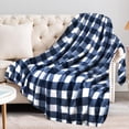 thumbnail image 1 of YIKA Christmas Blanket Soft Warm Nap Blanket Suitable For Sofa Bed Camping Festival Christmas Decorations Blue, 1 of 6