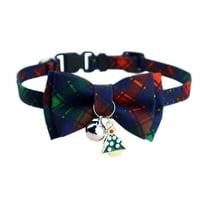 YIKA Christmas Cats Collar With Bow Belle - 1 Pack Christmas Kittens Bow Collar Christmas Collar For Kittens D