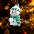 thumbnail image 1 of YIKA Christmas Cute Christmas Snowman Pendant Christmas Tree Decoration Home Decoration Acrylic Flat Gift, 1 of 6