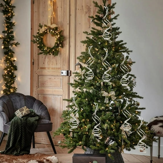 YIKA Christmas Cuttings Decorations Gold And Red DIY Christmas Tree Decoration Props Christmas Decorations Christmas Decorations Indoor White