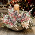 thumbnail image 1 of YIKA Christmas Decoration 1Pc Christmas White Cuttings - Festive Artificial Foliage for Holiday Decor | Realistic White Pine Sprigs for Wreaths, Centerpieces & Mantel | Reusable Year-Round, 1 of 6