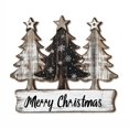 thumbnail image 1 of YIKA Christmas Decoration 2D Wooden Christmas Decoration Sign With Three Trees Winter Festival Hanging Ornament For Festive, 1 of 4