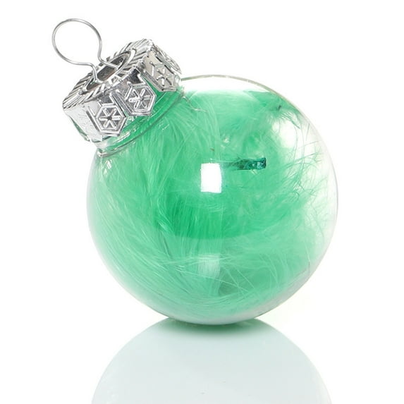 YIKA Christmas Decoration Balls Shatterproof Transparent Christmas Decorative Hanging Christmas Tree Decorative Baubles Decorative Hanging Ornaments Green