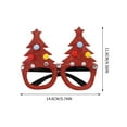 thumbnail image 1 of YIKA Christmas Decoration Christmas Decoration Glasses Festival Party Dress Up Sparkling Santa Claus Eyeframe Christmas Photo Accessories, 1 of 5