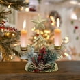 thumbnail image 1 of YIKA Christmas Decoration Christmas Golden Iron Double Candlestick Window Desktop Decoration Christmas Holiday Decoration Christmas Ornaments C, 1 of 6