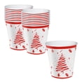 thumbnail image 1 of YIKA Christmas Decoration Disposable Paper Cups With Festive Red Christmas Tree Pattern - Durables Drinking Cups For All Beverages And Everyday Use 16 Count, 1 of 6
