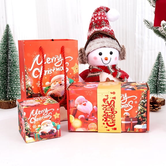 YIKA Christmas Decoration Merry Christmas Surprise Box Gift Box Creating Surprising Gift Red Envelope Bouncing Romantic Gift Box Christmas Ornaments Red
