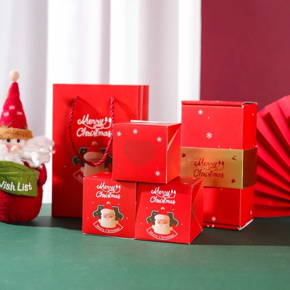 YIKA Christmas Decoration Merry Christmas Surprise Box Gift Box Creating Surprising Gift Red Envelope Bouncing Romantic Gift Box Christmas Ornaments red