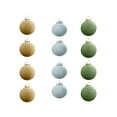 thumbnail image 1 of YIKA Christmas Decorations 12 Pcs Velvet Christmas Balls Flocked Christmas Tree Ball Ornaments Plastic Balls Xmas Decorative Hanging Ornaments Christmas Tree Decoration 3.14 Inch A, 1 of 5