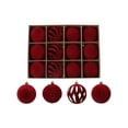thumbnail image 1 of YIKA Christmas Decorations 12Piece Flocked Christmas Balls Christmas Decoration Set Of Christmas Tree Decorations Can Used For Other Party, 1 of 6