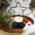 thumbnail image 1 of YIKA Christmas Decorations Christmas Candle Holders Deer Shaped Christmas Tree Snowflake Star Modeling Small Candle Holders Iron Candle Holders Holiday Party Table Decoration Home Gifts D, 1 of 6
