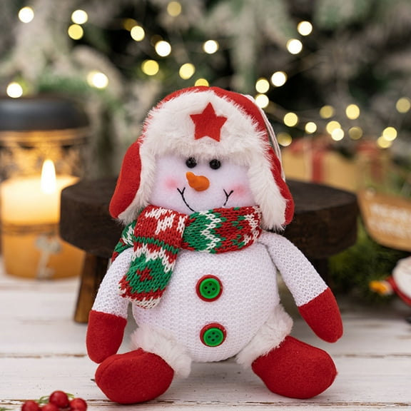 YIKA Christmas Decorations Christmas Decorations Red Old Man Hanging Ornament Christmas Reindeer Ornaments Christmas Snowman Gift Dolls Christmas Decorations Indoor B