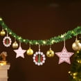 thumbnail image 1 of YIKA Christmas Decorations Christmas Long Pendant With Christmas Wooden Sign Hanging Ball LED Light Decoration Suitable For Mantel Festive Room Wall Decoration Christmas Decorations Indoor C, 1 of 6
