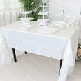 thumbnail image 1 of YIKA Christmas Decorations Christmas Snowflake Plastic Party Tablecloth Decoration Disposable Plastic Gold Star Tablecloth Rectangular Tablecloth Suitable For Party Christmas Decoration C, 1 of 6
