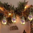 thumbnail image 1 of YIKA Christmas Decorations Hydrangea Balls Decoration Transparent Glowing Christmas Balls Christmas Decorations Christmas Decorations Indoor Purple, 1 of 6