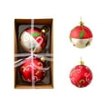 thumbnail image 1 of YIKA Christmas Decorative Glass Ornaments Shiny Hanging Balls For Tree And Window Decor Festive Holiday Decorations 2 Pack Glitter Orbs Christmas Decorations Christmas Decorations Indoor Red, 1 of 6