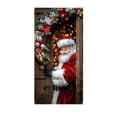thumbnail image 1 of YIKA Christmas Door Cover Santa Decoration Large Christmas Photography Backdrops Winter Indoor Outdoor Front Door Banners Party Supplies 6 X 3 Feet A, 1 of 6