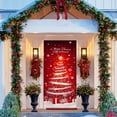 thumbnail image 1 of YIKA Christmas Door Set Door Width Door Curtain Holiday Party Decoration Christmas Tree Door Hanging Door Cover Decoration B, 1 of 6