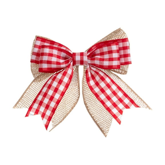 YIKA Christmas Double Layered Bow Christmas Tree Decoration Small Bow Festival Gift Box Packaging Bow Accessories Christmas Bows And Ribbons