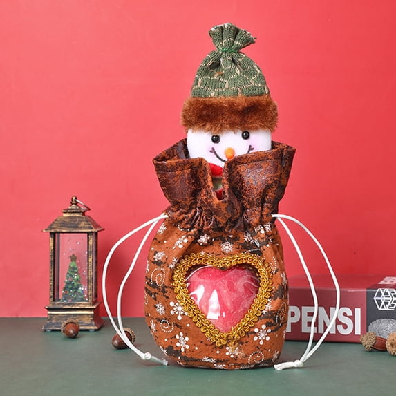 YIKA Christmas Gift Bags Zipper Christmas Decoration B