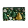 thumbnail image 1 of YIKA Christmas Rugs Christmas Floor Mat Christmas Mat Christmas Decorative For Living Bedroom Kitchen Decoration Bath Santa Claus Christmas Tree Snowflake Elk Carpet Mat G, 1 of 6