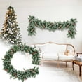 thumbnail image 1 of YIKA Christmas Tail Grass Rattan Soft Rubber Simulation Green Decoration Door Frame Home Decoration Window Hanging 9ft Christmas Vines Wreath multicoloured, 1 of 9