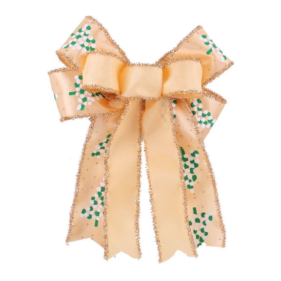 YIKA Christmas Tree Bow Gift Box Decorations Christmas Wreath Bow For Indoor Outdoor Xmas Decoration Christmas Bows And Ribbons