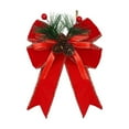 thumbnail image 1 of YIKA Christmas Tree Decoration Bowknot Velvet Hem Ribbon Bowknot Handmade Holiday Decorations A, 1 of 6
