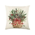 thumbnail image 1 of YIKA Christmas Tree Snowflake Reindeer Pillowcase Christmas Pillow Cover Holiday Decoration Sofa Decoration Linen Pillow Home Sofa Holiday Decoration Pillow Cover C, 1 of 6