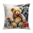 thumbnail image 1 of YIKA Christmas Tree Snowflake Reindeer Pillowcase Christmas Pillow Cover Holiday Decoration Sofa Decoration Linen Pillow Home Sofa Holiday Decoration Pillow Cover B, 1 of 6