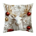 thumbnail image 1 of YIKA Christmas Tree Snowflake Reindeer Pillowcase Christmas Pillow Cover Holiday Decoration Sofa Decoration Linen Pillow Home Sofa Holiday Decoration Pillow Cover 45x45cm D, 1 of 7