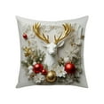 thumbnail image 1 of YIKA Christmas Tree Snowflake Reindeer Pillowcase Christmas Pillow Set Christmas Tree Reindeer Snowman Decorative Sofa Ambience Sense Of Decorative Linen Pillow C, 1 of 6
