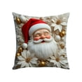 thumbnail image 1 of YIKA Christmas Tree Snowflake Reindeer Pillowcase Christmas Pillow Set Christmas Tree Reindeer Snowman Decorative Sofa Ambience Sense Of Decorative Linen Pillow A, 1 of 6