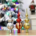 thumbnail image 1 of YIKA Christmas Tree Top Star Plastic Plating Gourd Tree Top Decoration Props Christmas Decorations Gold, 1 of 6