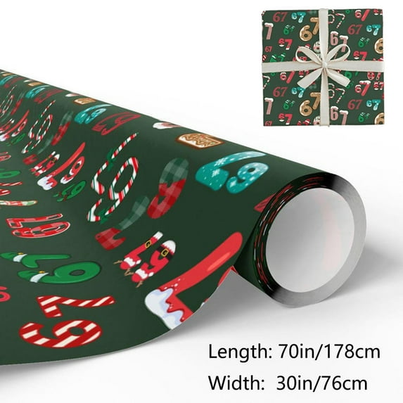 YIKA Christmas Wrapping Paper 67 Christmas Gift Wrapping Paper Distinctive Holiday Gift Packaging