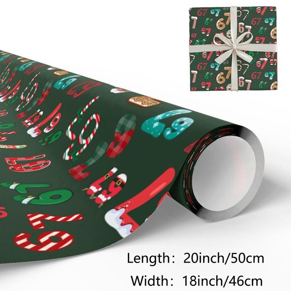 YIKA Christmas Wrapping Paper 67 Christmas Gift Wrapping Paper Distinctive Holiday Gift Packaging