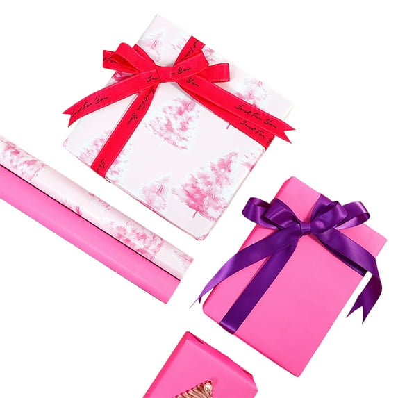 YIKA Christmas Wrapping Paper Jumbo Roll - 118In 80 Gsm Thick Gift Wrapping Paper, Universal For Christmas Birthday New Year & All Holiday Gift Wrapping Supplies C