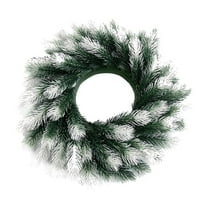 YIKA Christmas Wreath Grass Pines Wreath Home Wreath Front Door Window Fireplace Decoration Wreath Decoration Christmas Decoration A