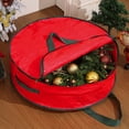 thumbnail image 1 of YIKA Christmas Wreath Storage Bag With Carry Handles And Card Slot Waterproof Clothes Storage Bag Moving Bags Christmas Tree Decorations Red M, 1 of 6