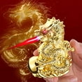 thumbnail image 1 of YIKA Crater Clear Light Inclined Fire Open Flame Wheel Lighter Inflatable Point Pipe Lighter Gold, 1 of 7