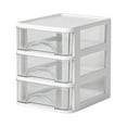 thumbnail image 1 of YIKA Desktop Storage Box, Transparent Small Drawer Desk, Plastic Mini Storage Box, Stationery Storage Box, 1 of 3