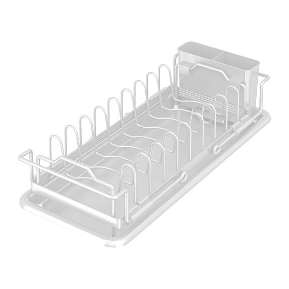 YIKA Dish Drying Rack And Drainboard Set Large Dish Racks for Kitchen Counter Detachable Dish Drainers with Hooks Cutlery Utensil Holders Drying Rack Kitchen for Plates Dishes