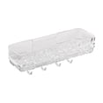 thumbnail image 1 of YIKA No Drilling Wall Mounted Shower Caddy Layer Shower Organizer with 4 Hooks Soap Dish Toothbrush Holder Clear Plastic Shower Shelf Basket for Bathroom Kitchen, 1 of 6