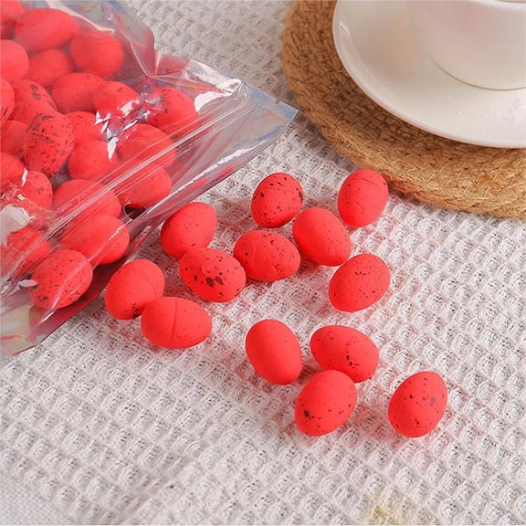 YIKA Easter Mini Decoration Home Decoration Party Supplies 2x2.5cm Small Color Toy Eggs 50pcs Easter Decoration