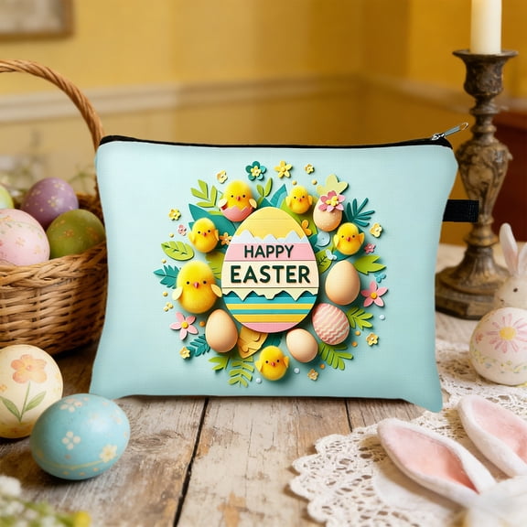 YIKA Easter Storage Bag Travel Toiletry Bag With Antis-slipss Chain Cosmetic Storage Bag Portable Wash Bag Suitable For Holiday Gifts And Outdoor Camping