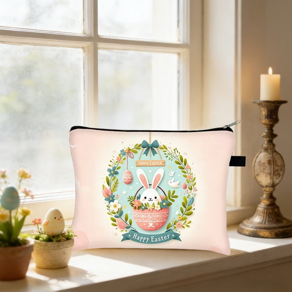 YIKA Easter Storage Bag Travel Toiletry Bag With Antis-slipss Chain Cosmetic Storage Bag Portable Wash Bag Suitable For Holiday Gifts And Outdoor Camping