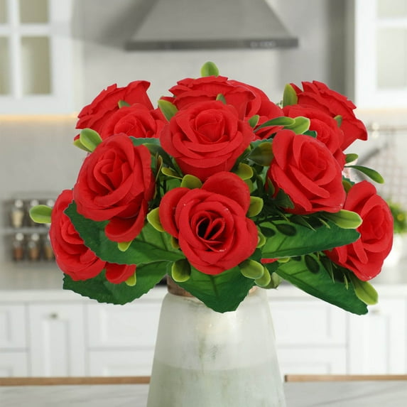 YIKA Festival Decorations Artificial Flower Bridal Bouquets-home Decoration Ornaments-artificial Flowers-wedding Flowers Bouquets Decoration