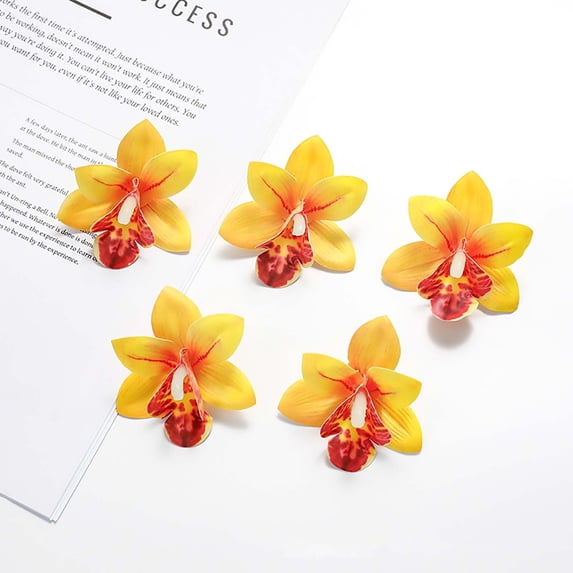 YIKA Festival Decorations Simulation Flower Head Plastics Flower Head Decoration DIY Handmade Fake Flower Material Simulation Flower Decoration Bouquets Decoration