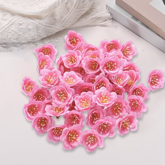 YIKA Festival Decorations Simulation Flower Head Plastics Flower Head Decoration DIY Handmade Fake Flower Material Simulation Flower Decoration Bouquets Decoration
